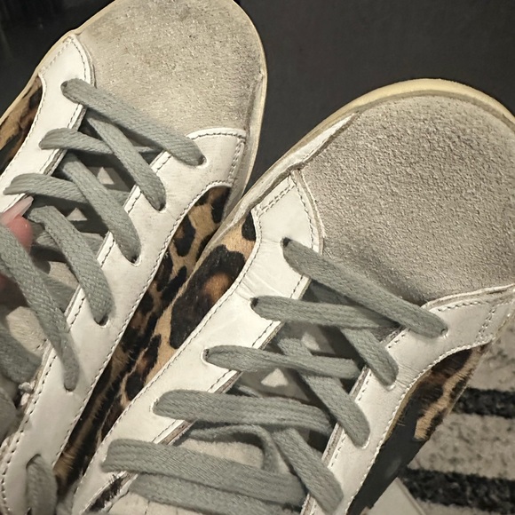 Golden Goose leopard cowhide superstar size 38 in excellent condition - Picture 12 of 14